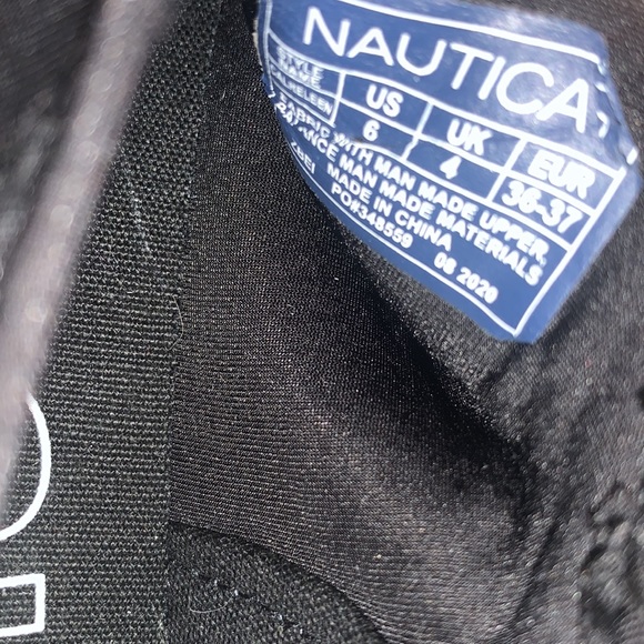 Nautica boys size 6 casual white & black leather sneaker. New, stylish 👟! - Picture 6 of 8